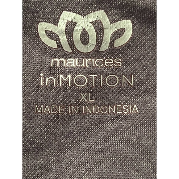 Maurices‎ inMotion Women's Activewear Long Sleeve Gray Black Pullover Size XL - Picture 3 of 5